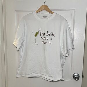 Bride need a martini tshirt bachelorette bridal